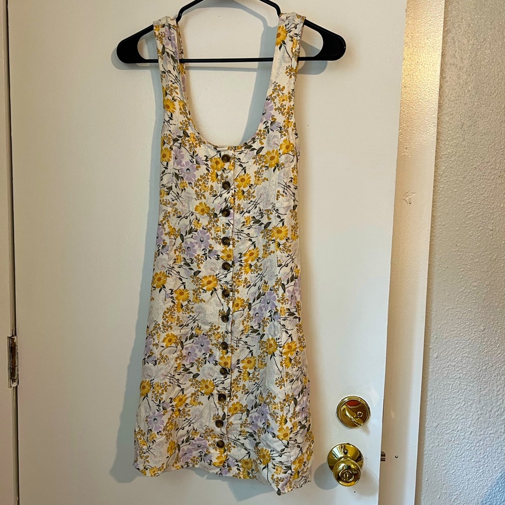 American eagle sleeveless floral mini dress